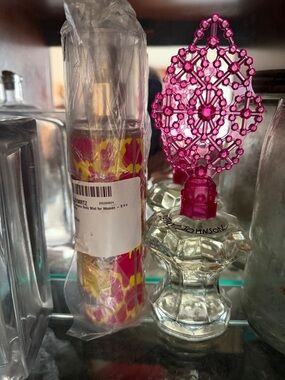 SET NEW 3.4 BJ Original Eau De Parfume Filled 2 Fancy Tops W/ NEW SPRAY